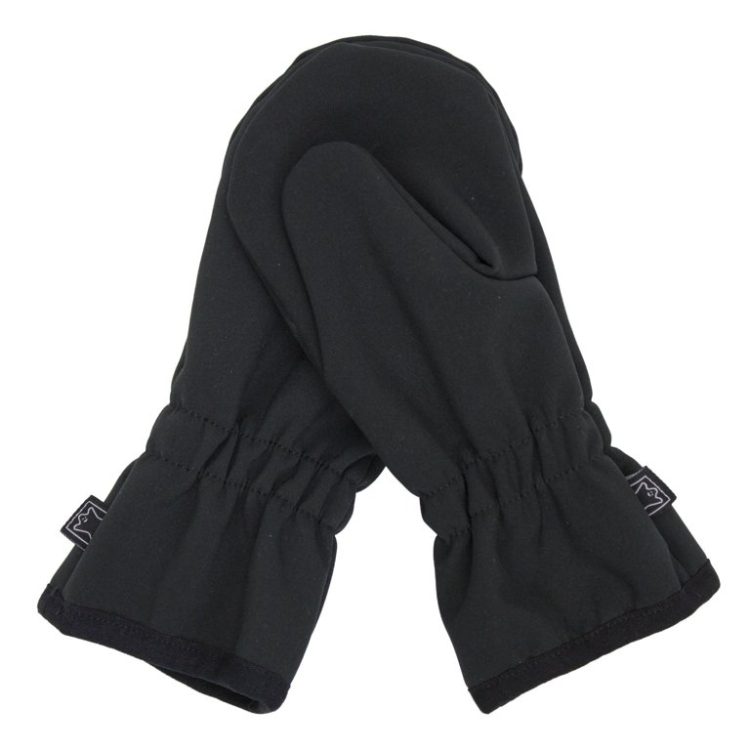 Dětské softshellové rukavice FANTOM podšité fleecem černé