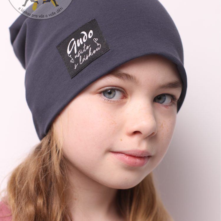 Čepice bavlna dvouvrstvá HOMELES šedá GUDO