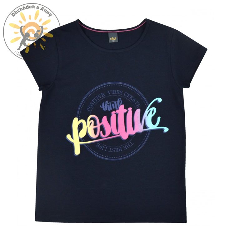 Tričko POSITIVE tm.modrá ATUT