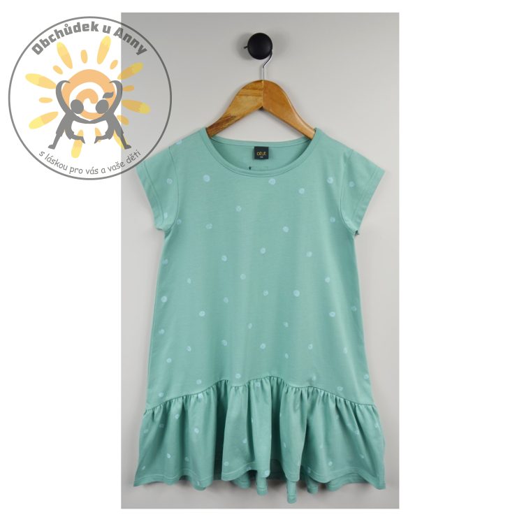 Šaty tyrkysové puntík ATUT
