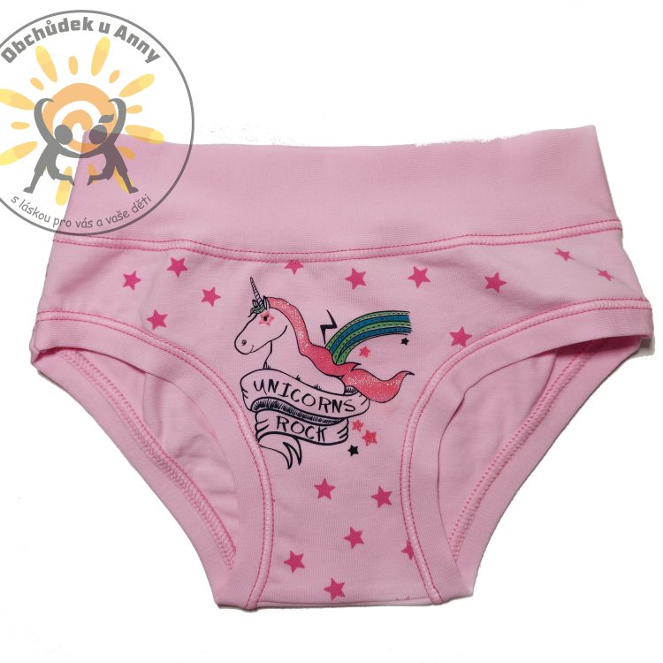 Kalhotky EMY jednorožec sv.růžová