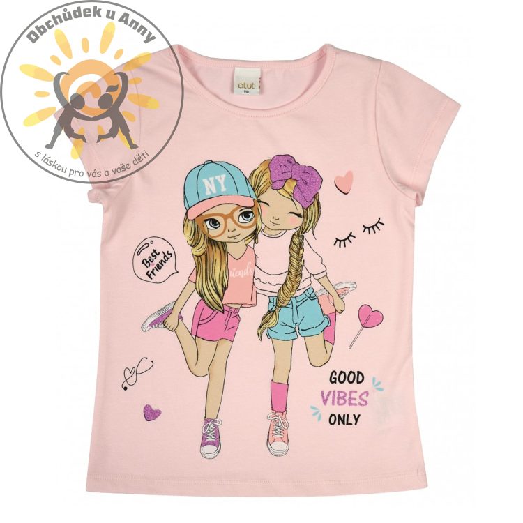 Tričko FRIENDS sv.růžové ATUT