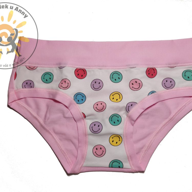 Kalhotky EMY smajlík sv.růžové