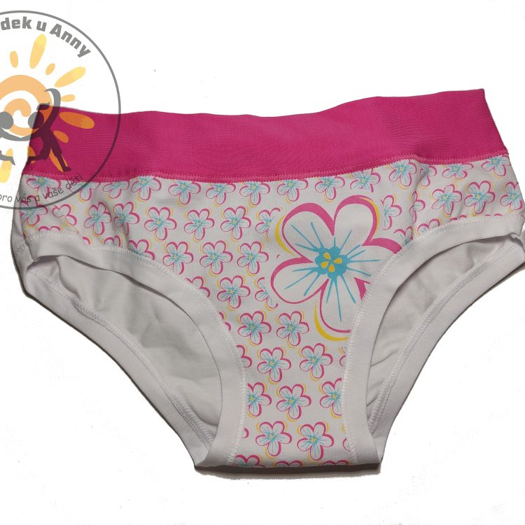 Kalhotky EMY kytka tm.růžová