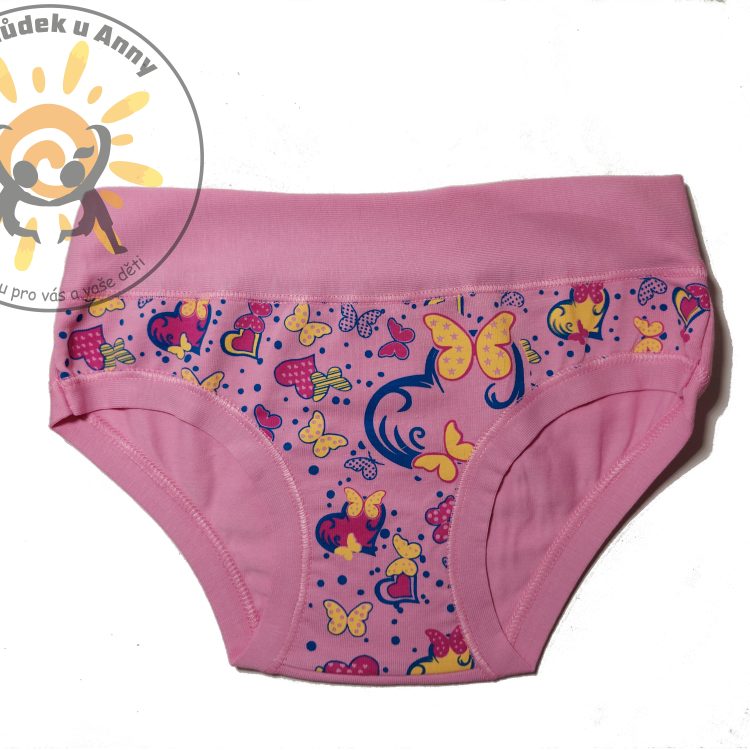 Kalhotky EMY motýl tm.růžoví