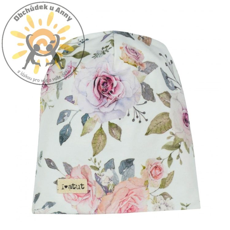 Dětská čepice ATUT květy