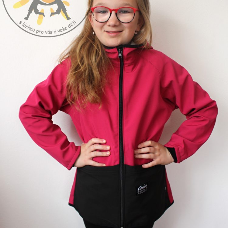 Softshellová bunda tm.růžová GUDO