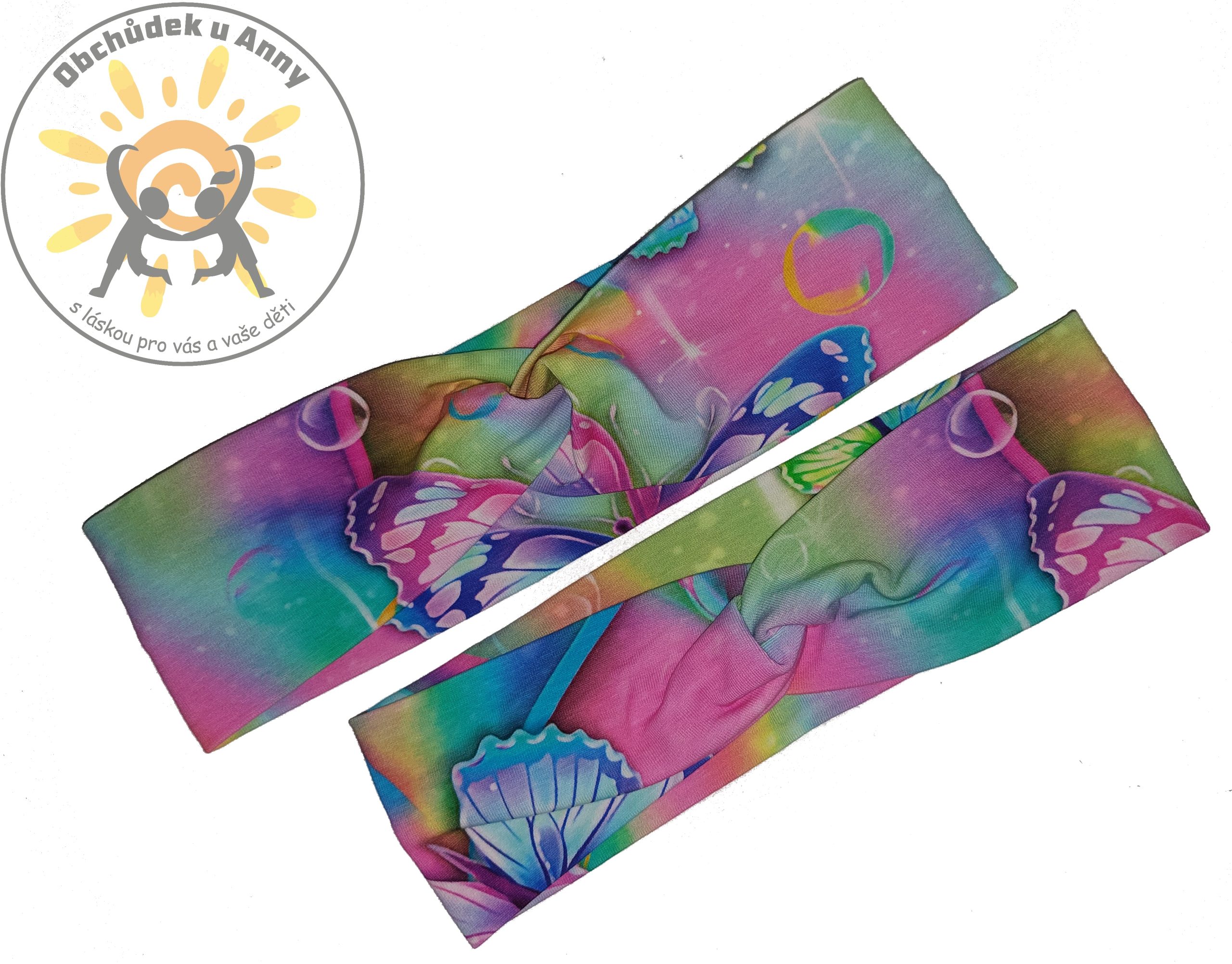 Čelenka motýl duha GUDO