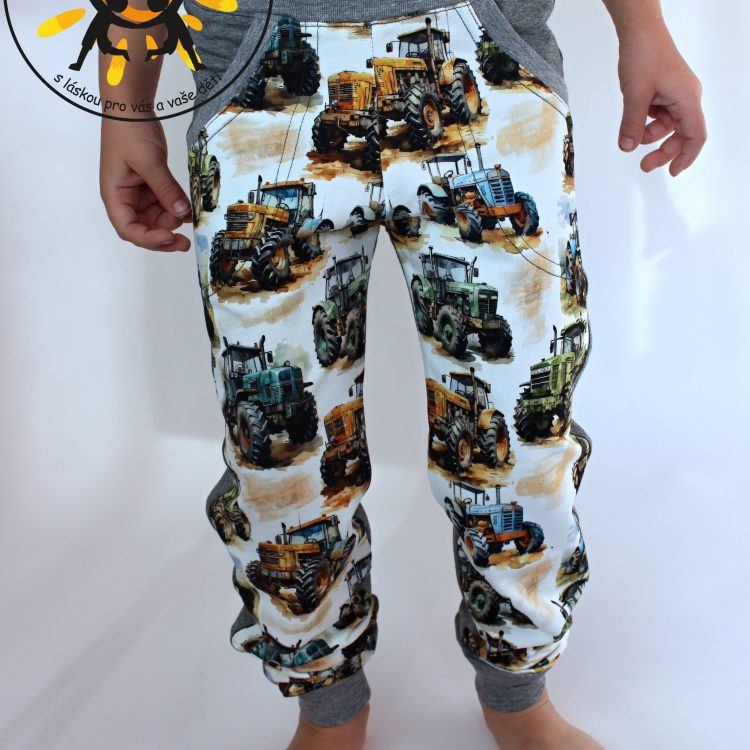 Tepláky traktor šedé GUDO