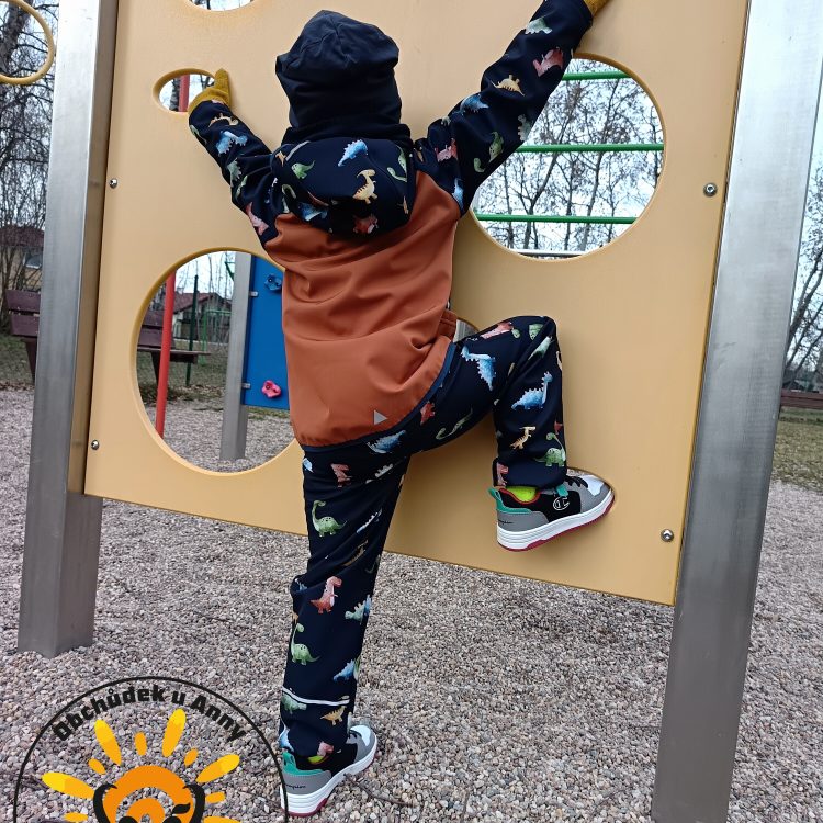 Softshellové kalhoty GUDO DINOSAUŘI