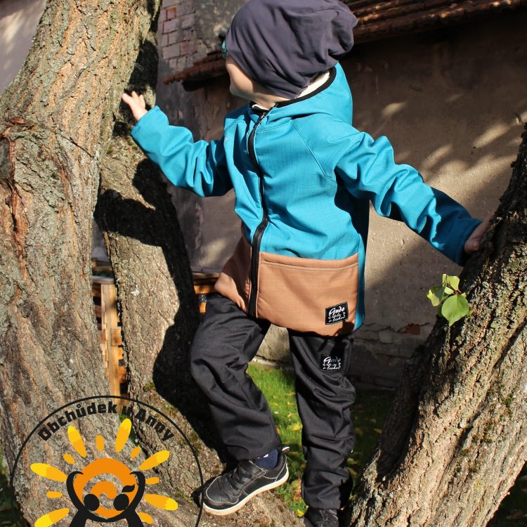 Zimní softshellové kalhoty s beránkem GUDO černé